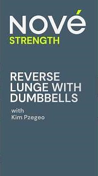 How to do reverse lunges with dumbbells for strength training, bone density