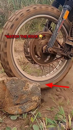 Front Wheel vs Rock 😳 🔥 AWD 2X2 motorcycle