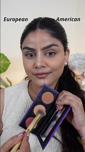 European Vs American Makeup Look | #shorts | SUGAR Cosmetics