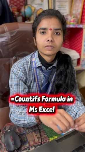 Countifs formula in ms Excel | Excel tips and trick | #excel #exceltips #excelshortcuts #shorts