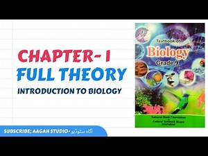 Introduction to Biology| Full Chapter 1| Class 9| Federal Board/ National Book Foundation| Islamabad