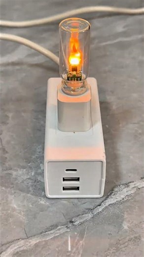 USB Candle Effect Lamp .. Smart Gadgets 😍 #flamelamp #flamelamps #usbflamelamp #candlelight