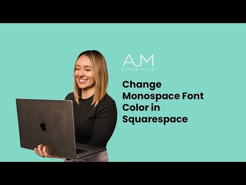 Change Monospace Font Color in Squarespace