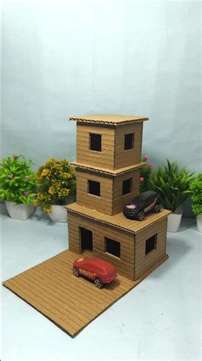 “Mini House Looks Real… But It’s Cardboard 😳 #shorts”