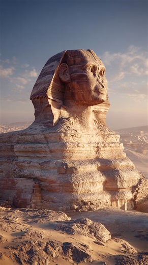 Before the Sphinx Eroded… This Is What Its Face Looked Like What Did The Sphinx’s Face Look Like Before Erosion #sphinx #greatpyramid #egypt #archaeology #Pyramids | Life's Biggest Questions