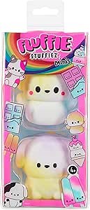 Fluffie Stuffiez Monkey & Dog Minis Collectible Feature Plush - Surprise Reveal Unboxing Soft and Squishy Tactile Play Fidget DIY