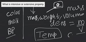 What is intensive or extensive property... | Filo