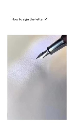 Calligraphy Videos on Instagram: "M is a letter shaped by strength, movement, and the beauty of returning to height. It begins with a firm vertical—steady and unwavering—before dipping into a diagonal that leans inward, forming a quiet valley where the line gathers breath. From that low point, another stroke rises again, taller and more assured, creating a second peak that feels like a triumph. The final downstroke settles gently, grounding the entire form. M is a heartbeat drawn in lines: fall,