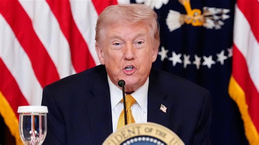 President Trump addresses media at Kennedy Center luncheon