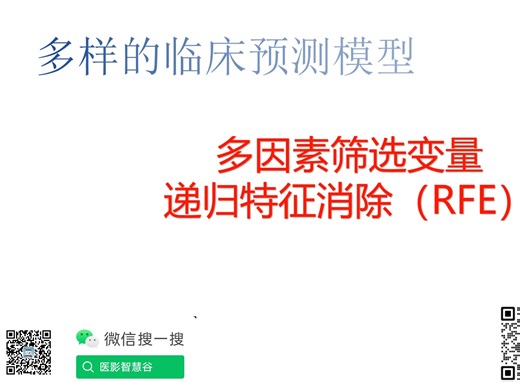 多策略临床预测模型之多因素筛选变量递归特征消除（RFE）