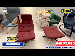 IKEA Havberg Armchair and Footstool