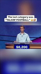 That would of been a free $3000 for most of us 😭💰🏈 (via: @jeopardy) | The Athletes Plug