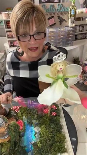 And POOF! I HAD A FAIRY FOR MY MAGICAL FAIRY GARDEN! #magicalgarden #fairygarden #fairygardens #diy