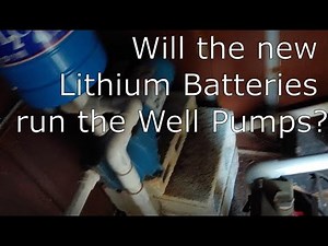 Off-Grid Solar Power System: Well Pumps Test w/ Lithium Battery using FLY POWER 100-ah batteries.