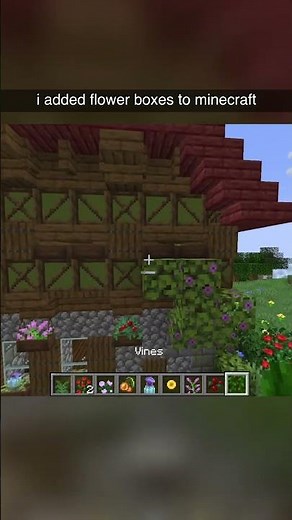 I added flower boxes to Minecraft. #minecraft #supplementaries