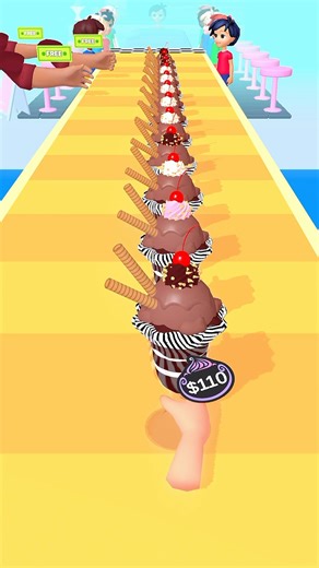 Ice cream 🍨 stack Game Gameplay #shorts