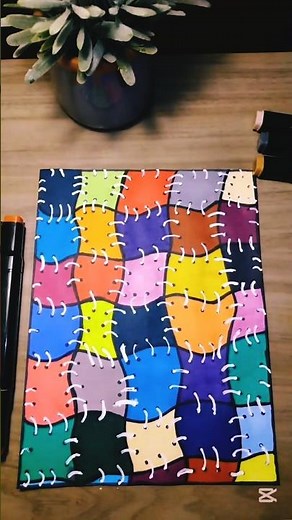Pintando una manta de colores 🌈✨ Muy satisfactorio #short #art