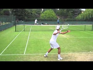Novak Djokovic - Slow Motion Forehand - Rear View