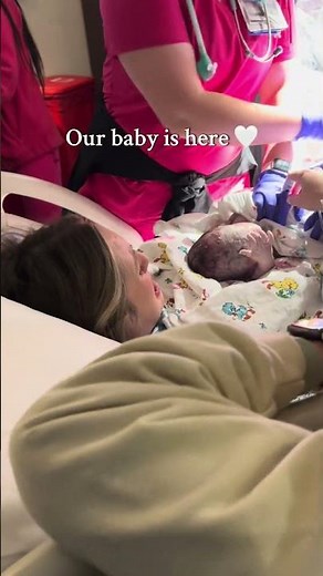 The moment we met our precious girl ❤️