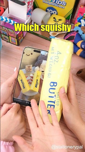 How to make a butter squishy? 🤔🧈 #shorts