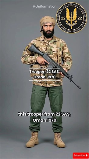22 SAS UNIFORM 1953-1970 #shorts #britishsoldier #ai #history #army