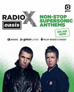 Radio X Oasis is LIVE! Playing non-stop supersonic anthems. Listen on DAB digital radio and Smart Speaker. | Radio X