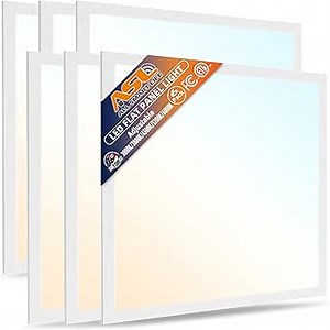 Allsmartlife 2x2 LED Flat Panel Light 6-Pack, 24W/30W/40W, Dimmable 5CCT 3000K/3800K/4500K/5200K/6000K, LED Panel Drop Ceiling Lights Recessed Back-Lit for Commercial Office, ETL & FCC Listed - Amazon.com