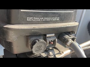 Mercury 25Hp Pull to prime button explanation “start your engine”