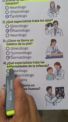 Imposible Sacar 5/5! Cuestionario De Médicos, ¿Conoces Los Especialistas? #quiz