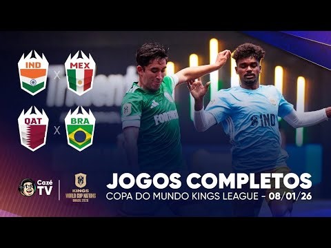 JOGO COMPLETO: BRASIL X CATAR | COPA DO MUNDO KINGS LEAGUE 2026 | 2ª RODADA