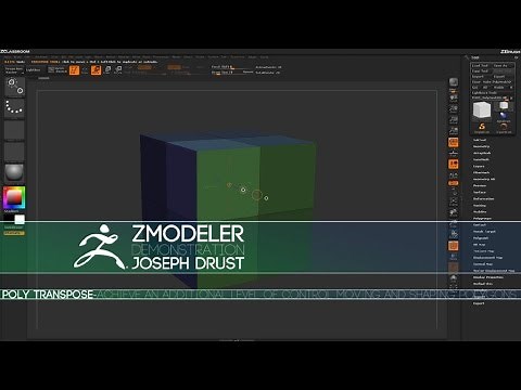 ZBrush ZModeler Polygon Actions - Poly Transpose