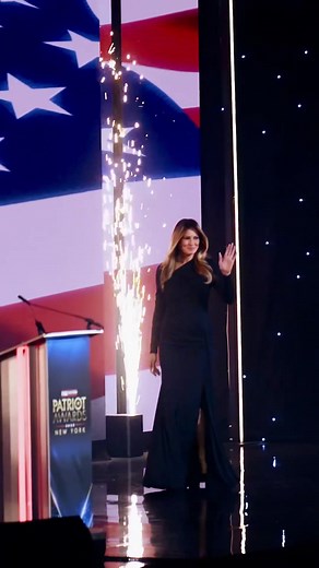 Our beautiful First Lady, Melania Trump received the Patriot of the Year Award from Fox Nation! 🇺🇸 | Sandy Smith