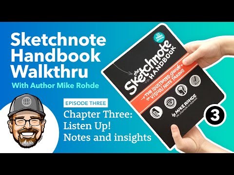 Sketchnote Handbook Chapter Three: Listen up! A Guided Walkthrough Video