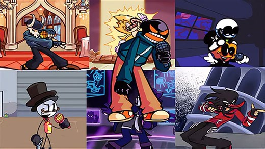 【FNF】众人唱Overhead | Friday Night Funkin