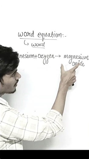 word equation | Class 10th Science #class10 #chemistry