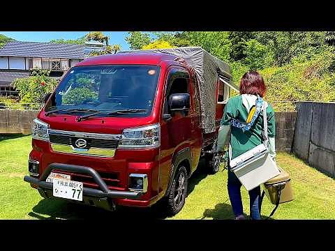 Fishing From My Tiny Truck Camper Hideout｜DIY Kei Truck Camper
