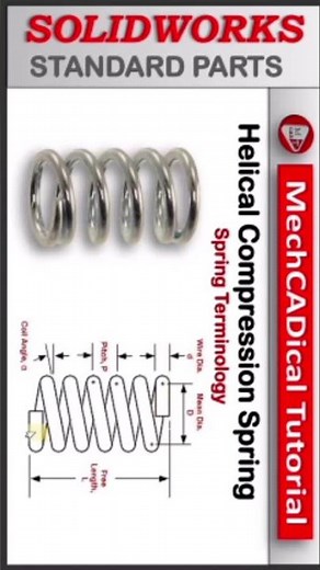 Helical Compression Spring In SolidWorks