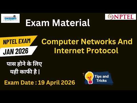 Computer Networks And Internet Protocol Exam Study Material | NPTEL JAN 2026 Preparation #nptel