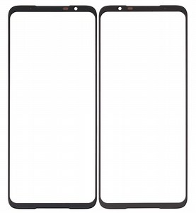 Front Glass for Asus ROG Phone 5s Pro - Black