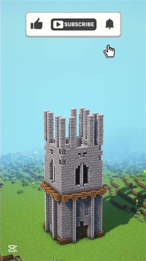 Minecraft Clock Tower #minecraft #noob #shortsfeed #minecrafttutorial #minecraftbuilding