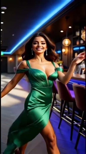 “Confident Pub Dance | Classy Evening Look | Cinematic Moves”