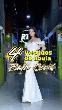 Opciones de vestidos para boda civil