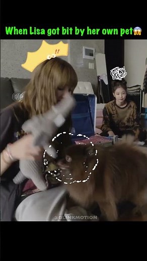 When Lisa got bitten😱 #lisa #blackpink #shorts