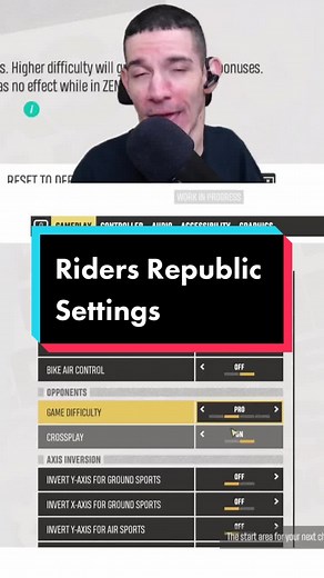 Settings walkthrough in Riders Republic! #fyp #gaming #ridersrepublic #ridersrepublicgame #ridersrepublicbeta #ubisoft
