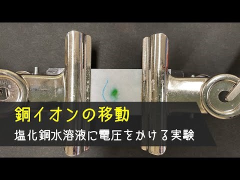 銅イオンの観察（中３理科「イオン」の学習）