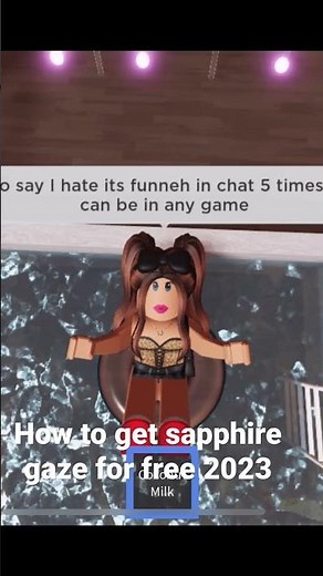 How to get sapphire gaze for free 2023 #roblox #sapphiregaze #itsfunneh