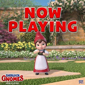 6.8K views · 86 reactions | Gnomeo and Juliet are back, and it's time to celebrate! #SherlockGnomes is now playing in theatres everywhere! Get your tickets now: paramnt.us/SherlockGnomesTix | Sherlock Gnomes | Facebook
