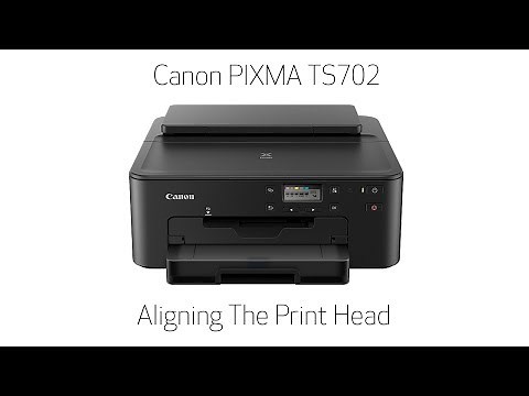 Canon PIXMA TS702/TS702a - Performing An Auto Print Head Alignment