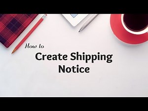 Ariba Create Ship Notice