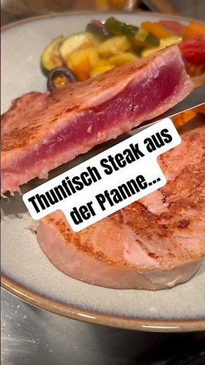 Perfekt kurzscharf angebratenes Thunfisch Steak | Sashimi Qualität 🔥🐟